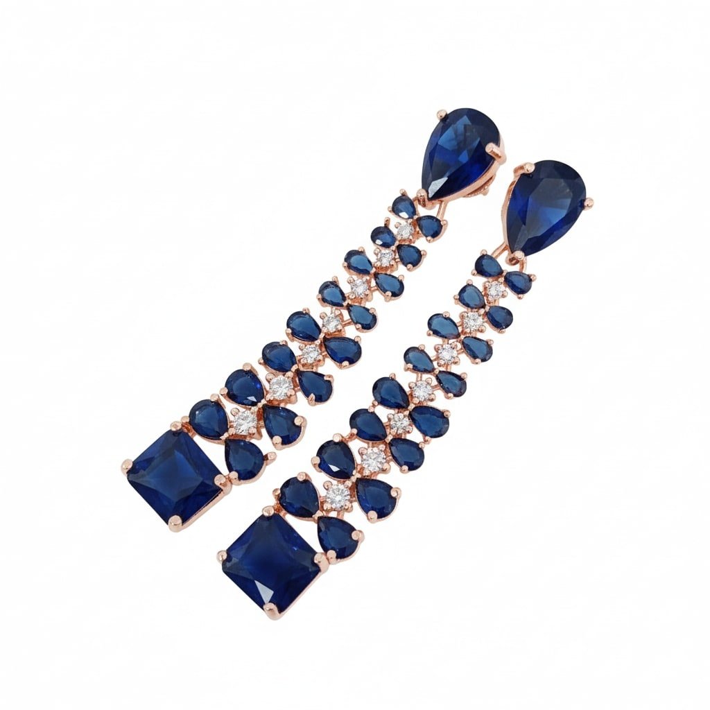 Elegance Rose Earrings - Opal Touch