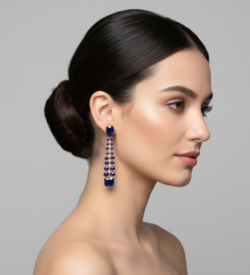 Elegance Rose Earrings - Opal Touch