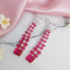 Elegance Rose Earrings - Opal Touch