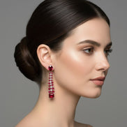 Elegance Rose Earrings - Opal Touch