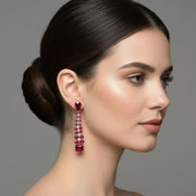 Elegance Rose Earrings - Opal Touch