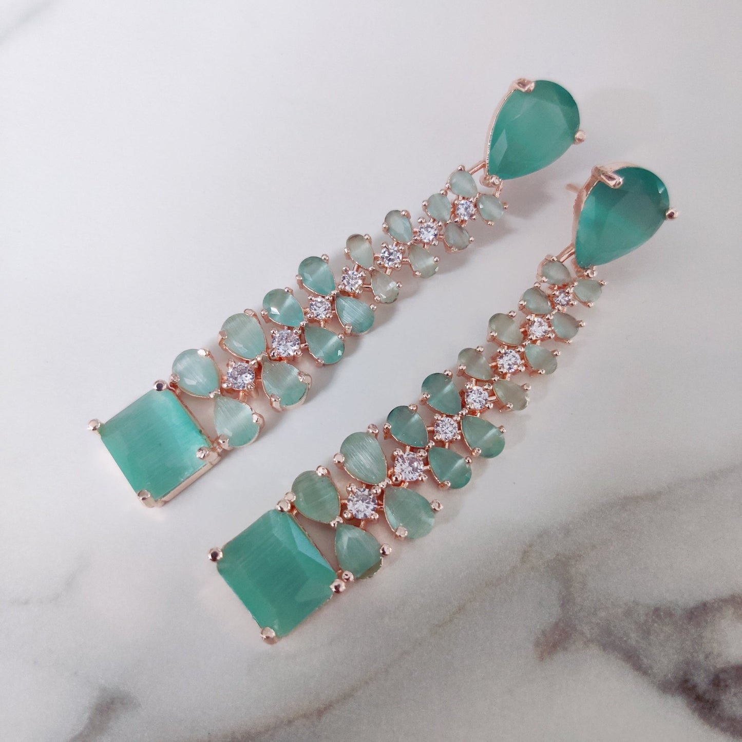 Opal Touch - Elegance Rose Earrings - Earrings