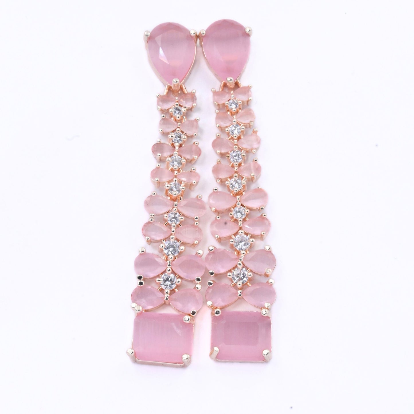 Elegance Rose Earrings - Opal Touch