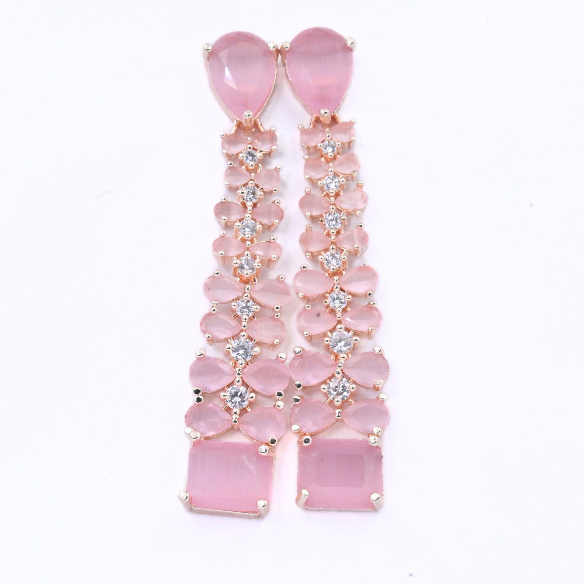 Elegance Rose Earrings - Opal Touch