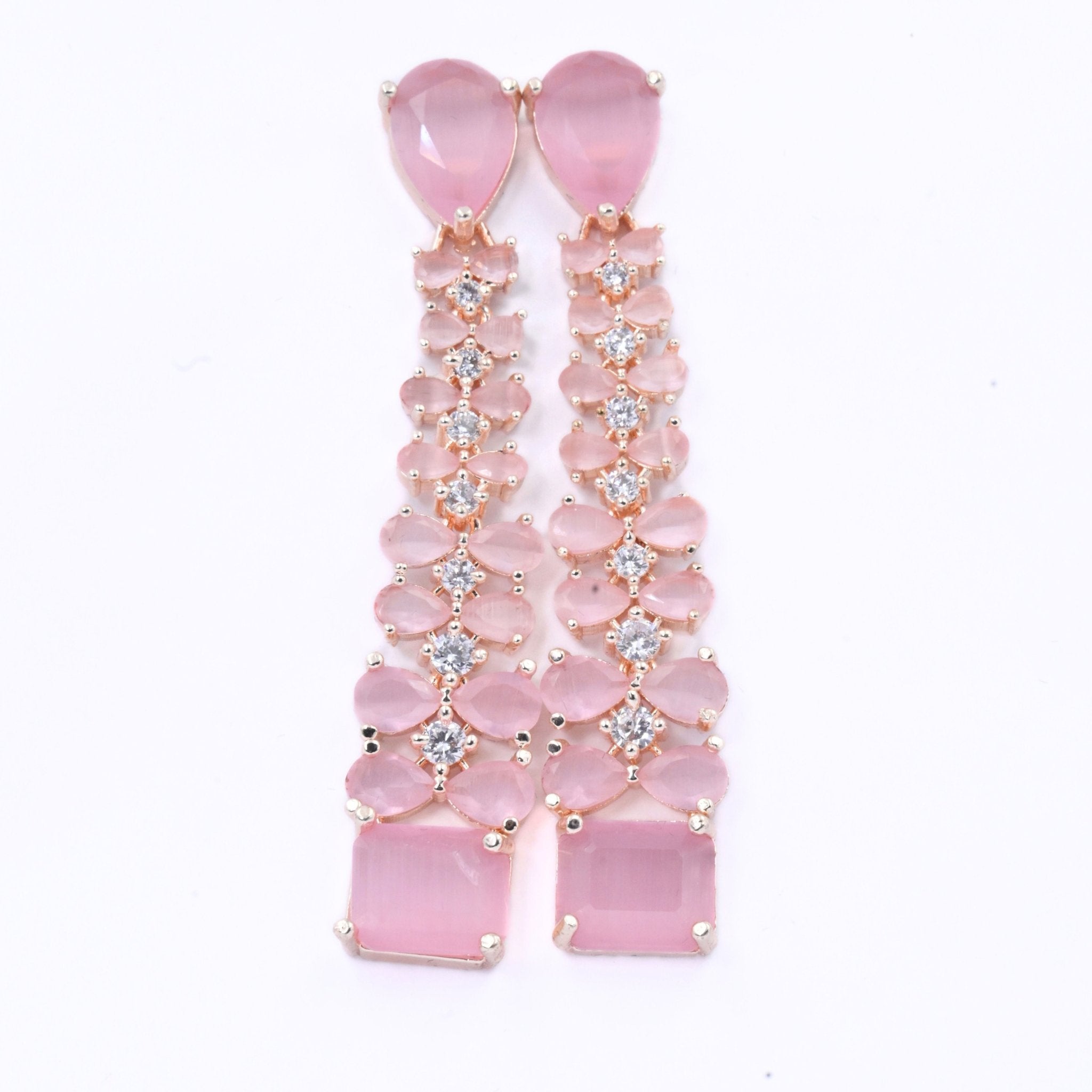 Elegance Rose Earrings - Opal Touch
