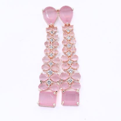 Elegance Rose Earrings - Opal Touch