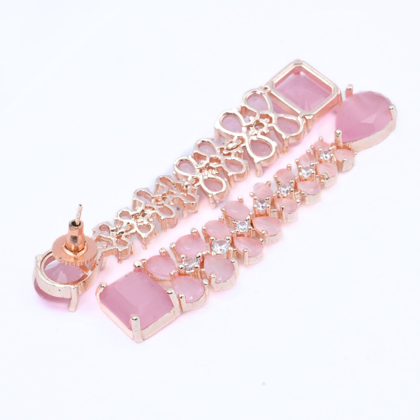 Elegance Rose Earrings - Opal Touch