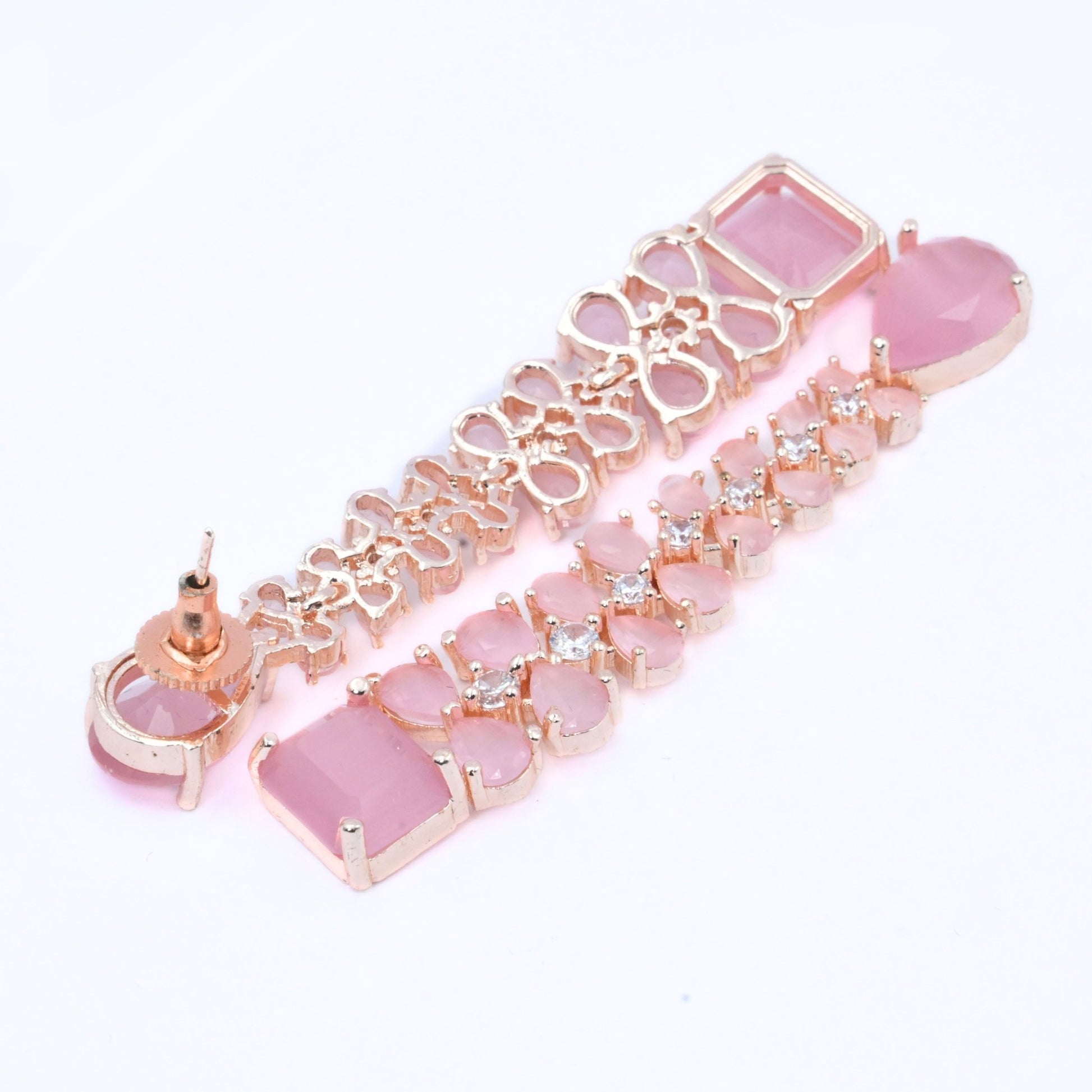 Elegance Rose Earrings - Opal Touch