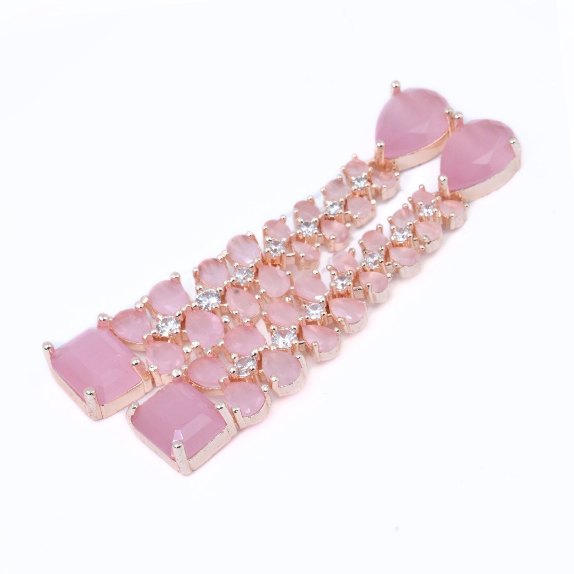 Elegance Rose Earrings - Opal Touch