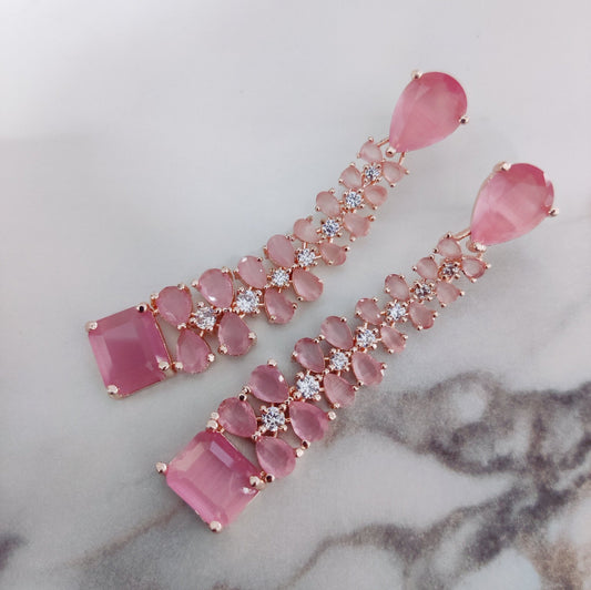 Opal Touch - Elegance Rose Earrings - Earrings