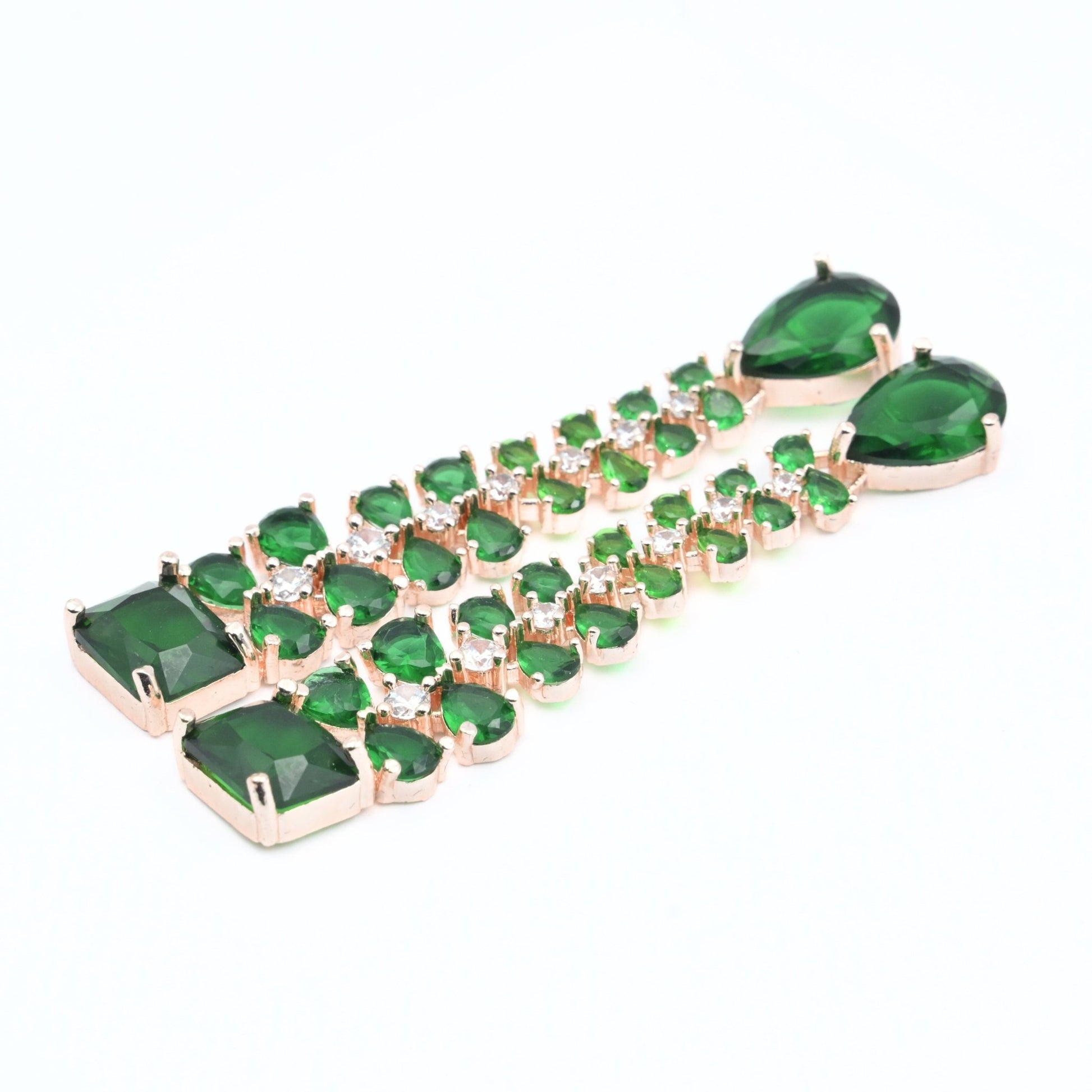 Elegance Rose Earrings - Opal Touch