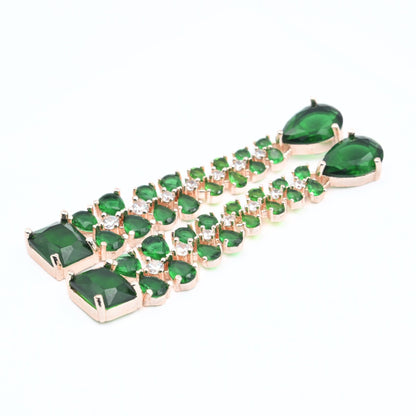 Elegance Rose Earrings - Opal Touch