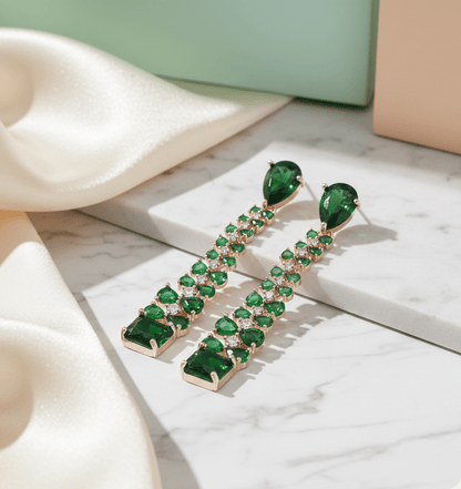 Elegance Rose Earrings - Opal Touch