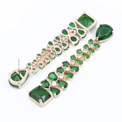 Elegance Rose Earrings - Opal Touch