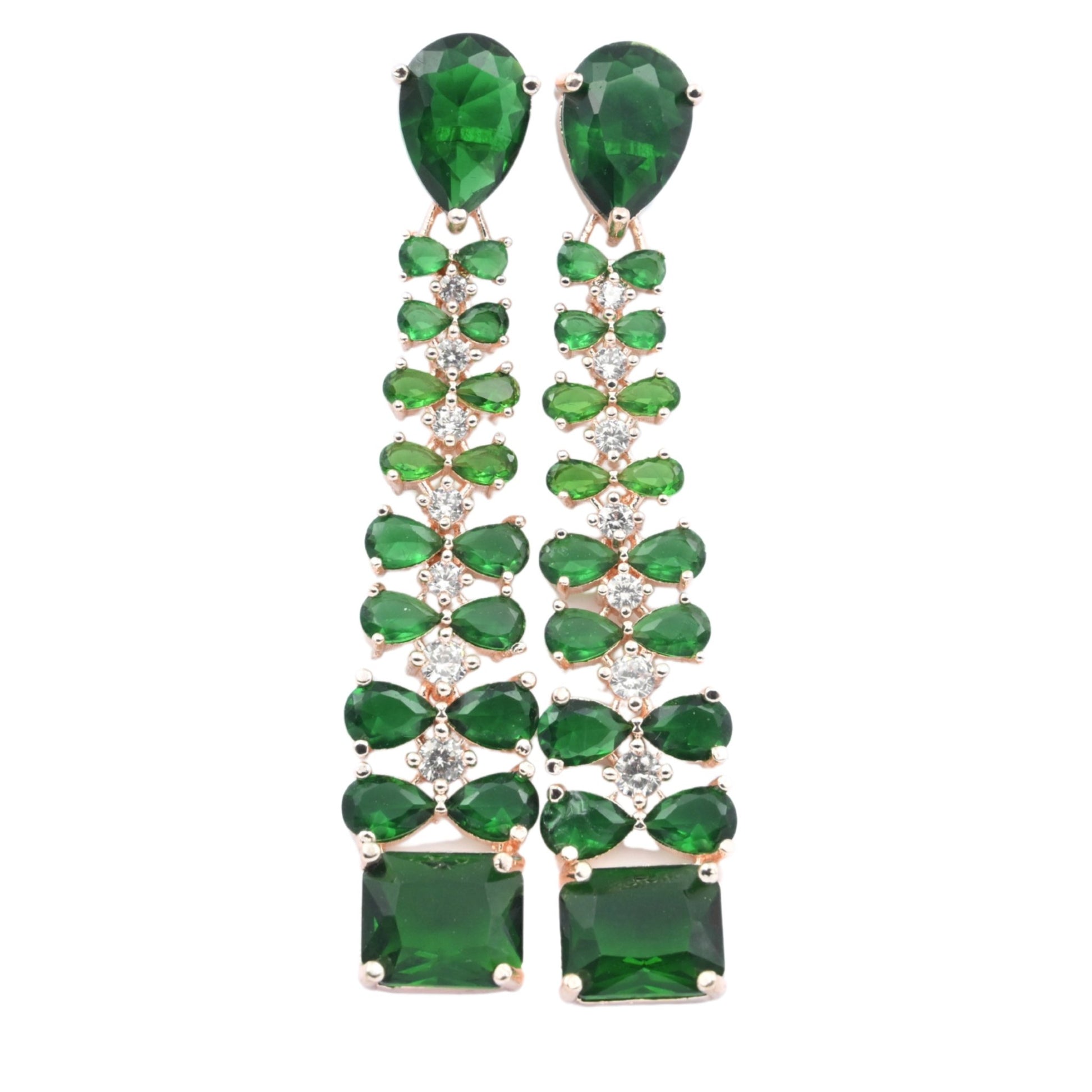 Elegance Rose Earrings - Opal Touch