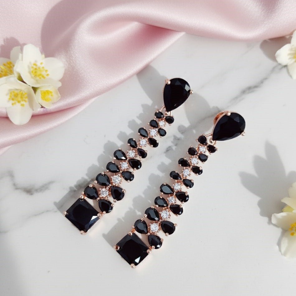 Elegance Rose Earrings - Opal Touch