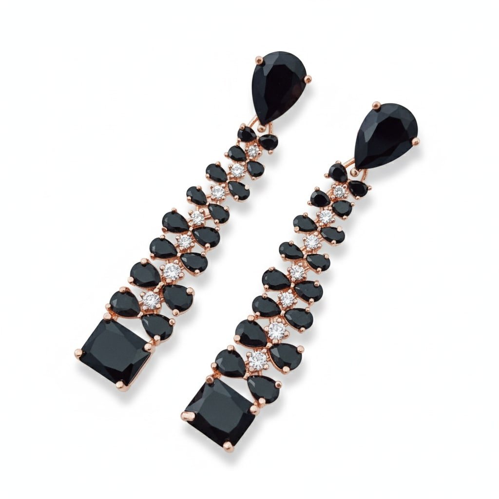 Elegance Rose Earrings - Opal Touch