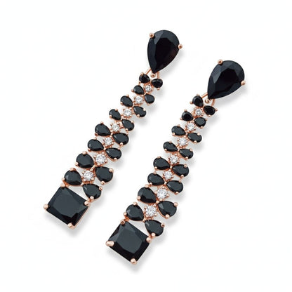 Elegance Rose Earrings - Opal Touch