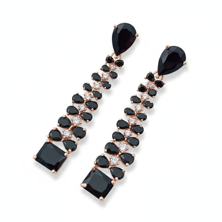 Elegance Rose Earrings - Opal Touch