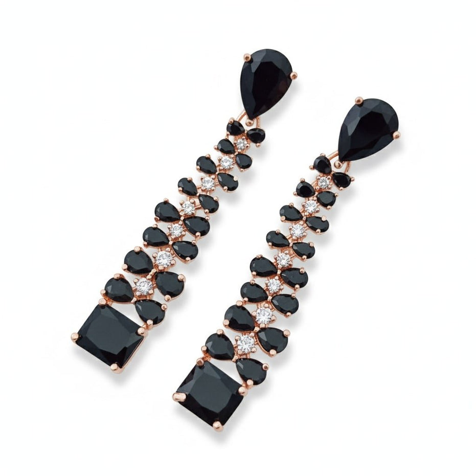 Elegance Rose Earrings - Opal Touch