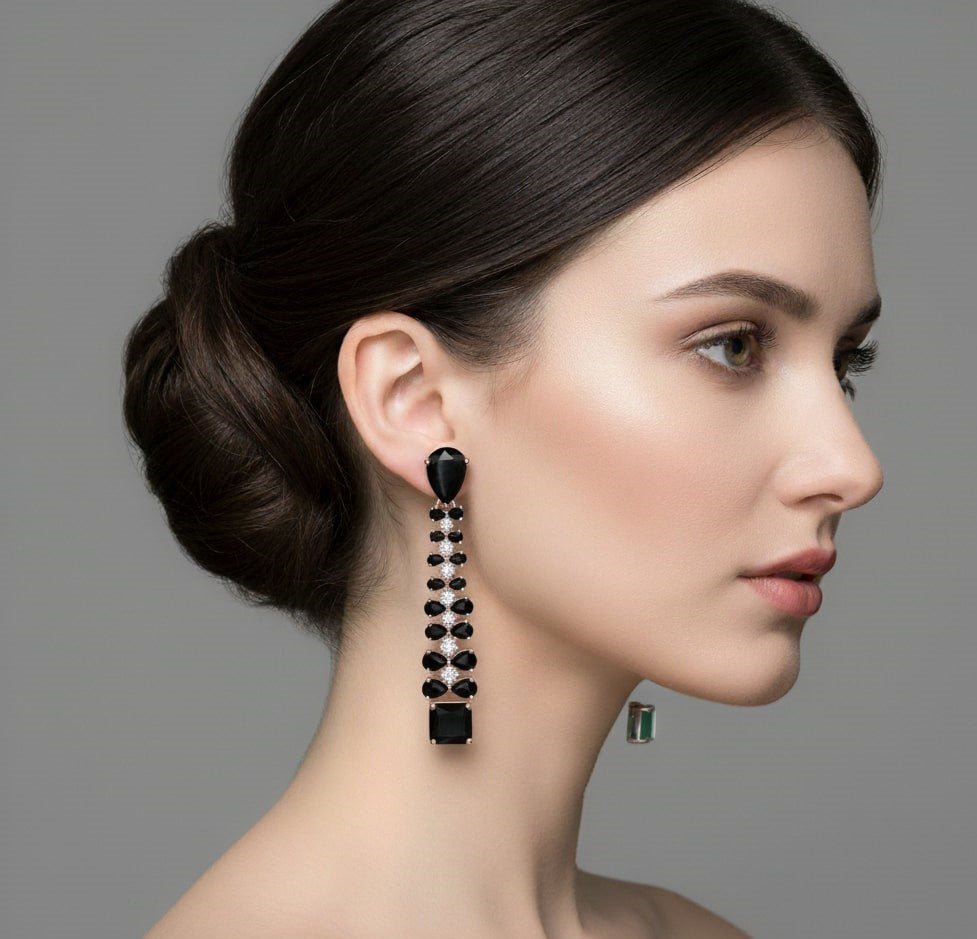 Elegance Rose Earrings - Opal Touch