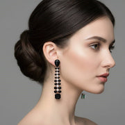 Elegance Rose Earrings - Opal Touch