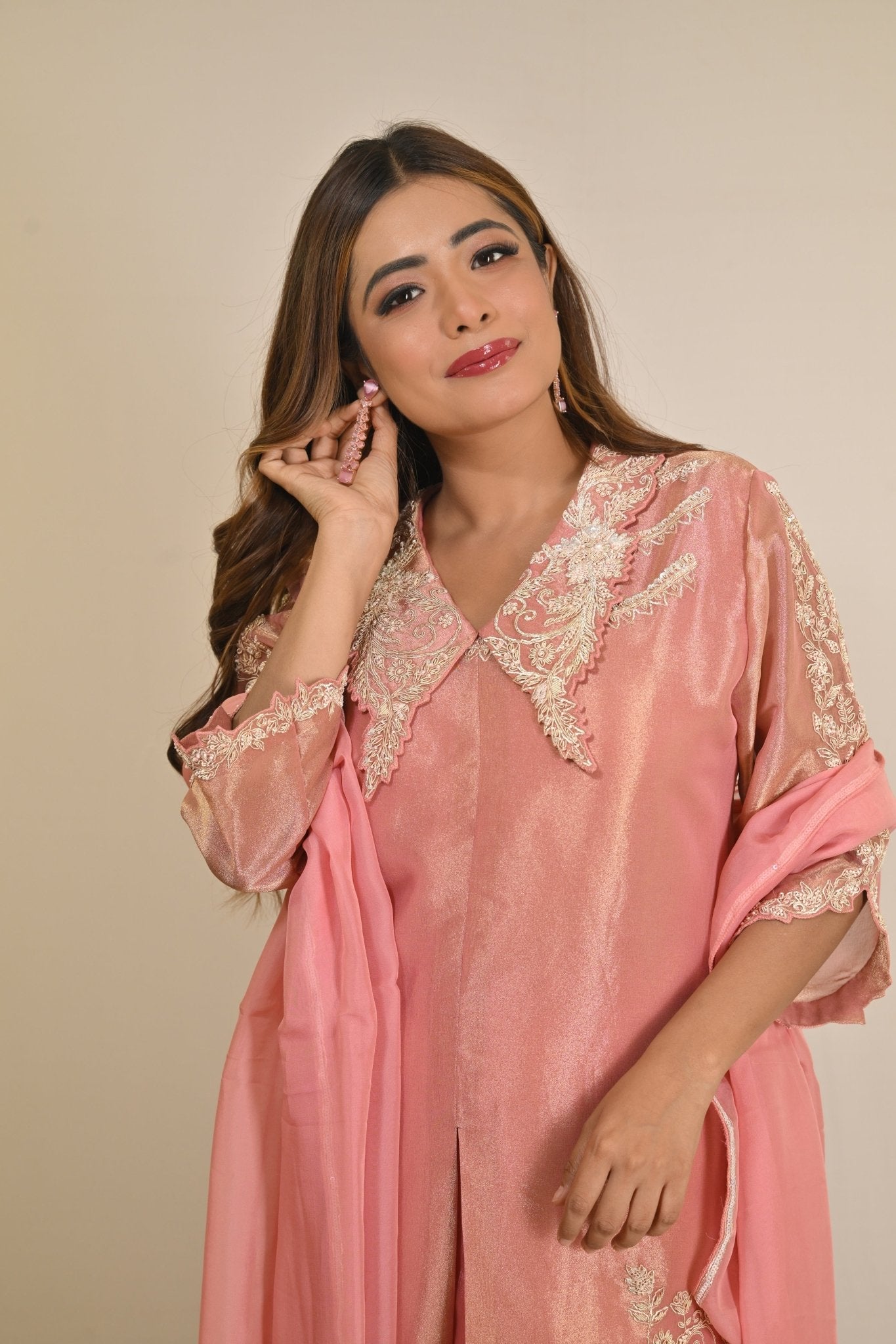 Elegance Rose Earrings - Opal Touch