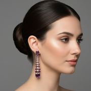 Elegance Rose Earrings - Opal Touch