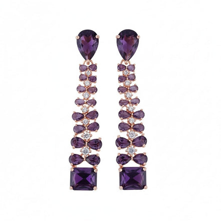 Elegance Rose Earrings - Opal Touch
