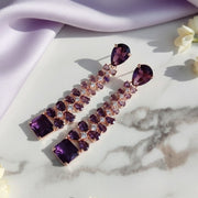 Elegance Rose Earrings - Opal Touch