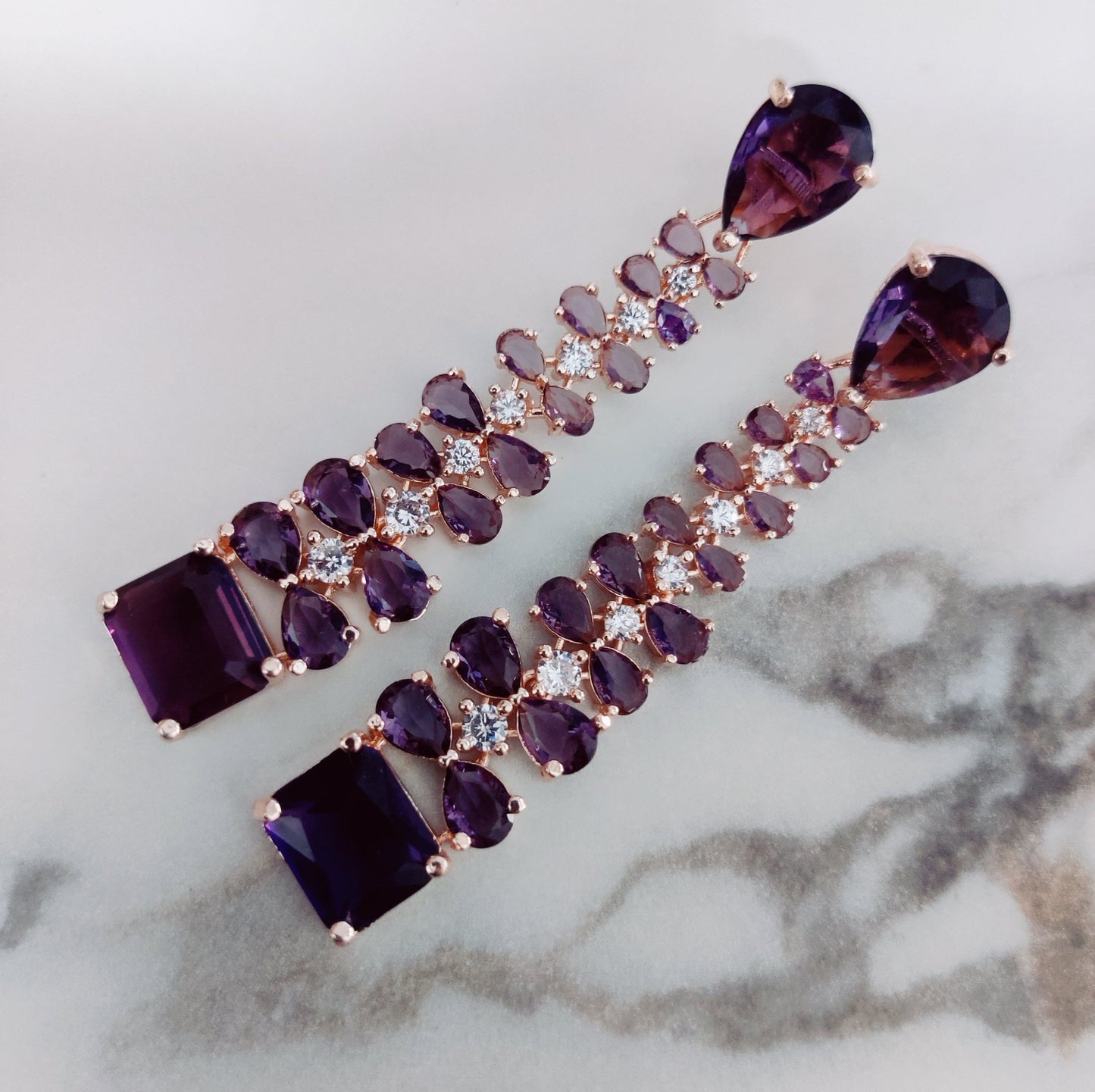 Opal Touch - Elegance Rose Earrings - Earrings