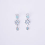 Opal Touch - Elegant 2 Layer Oval Necklace Set - Necklace