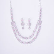 Opal Touch - Elegant 2 Layer Oval Necklace Set - Necklace