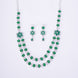 Opal Touch - Elegant 2 Layer Oval Necklace Set - Necklace