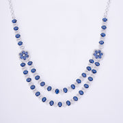 Opal Touch - Elegant 2 Layer Oval Necklace Set - Necklace