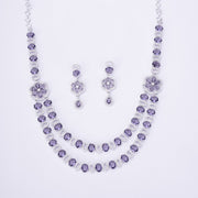 Opal Touch - Elegant 2 Layer Oval Necklace Set - Necklace