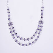 Opal Touch - Elegant 2 Layer Oval Necklace Set - Necklace