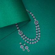 Opal Touch - Elegant 2 Layer Oval Necklace Set - Necklace