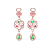 Opal Touch - Elegant 2 Layer Oval Necklace Set - Necklace