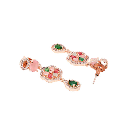 Opal Touch - Elegant 2 Layer Oval Necklace Set - Necklace