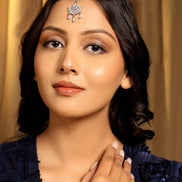 Elegant AD Stone Embellished Maang Tikka - Opal Touch