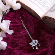 Elegant AD Stone Embellished Maang Tikka - Opal Touch