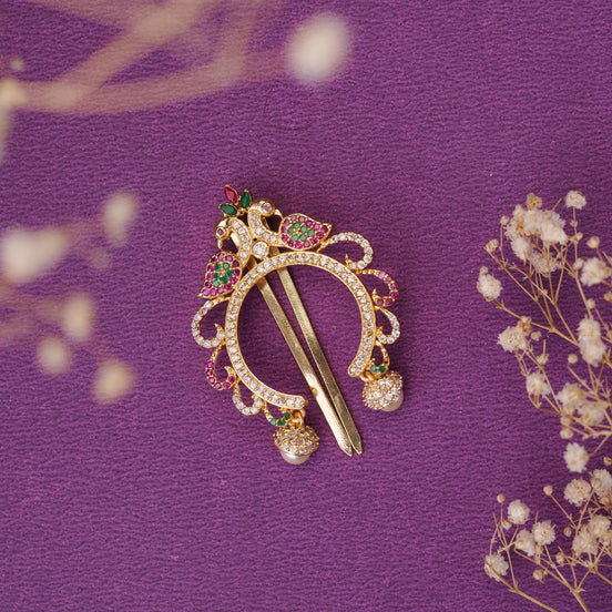 Juda Pin - Elegant Attire Gold Plated Juda Pin - Opal Touch