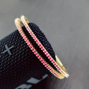 Opal Touch - Elegant Gold plated Bangles (Pack of 2) - Bangles