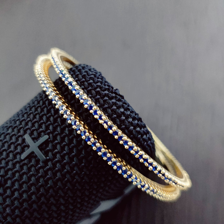 Opal Touch - Elegant Gold plated Bangles (Pack of 2) - Bangles