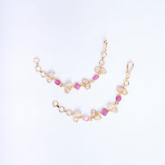 Opal Touch - Elegant Gold plated Ear Chain - Ear chain (Matil)