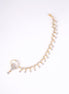 Nose Pin - Elegant Gold Plated Floral Nath with String - Opal Touch