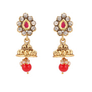 Opal Touch - Elegant Multicolor Polki Kundan Moti Mala - Necklace