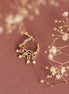 Nose Pin - Elegant Peacock - shaped Gold Plated Screw Nose Pin - Opal Touch