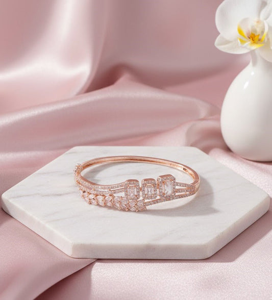 Elegant Precious Cubic ZIrconia Bracelet - Opal Touch